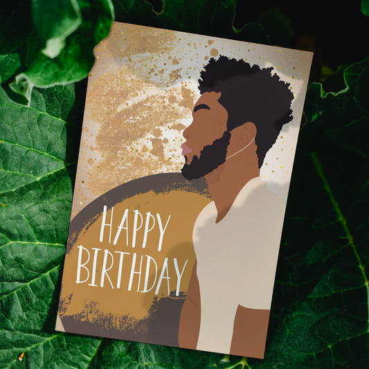 Neutral African American Man Birthday Card