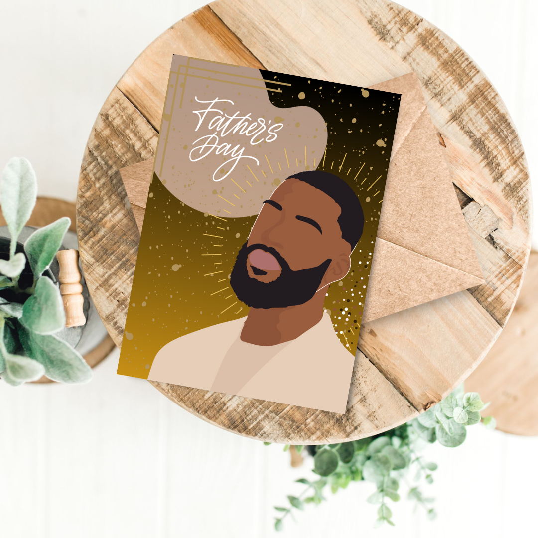 Black Man Father's Day Card
