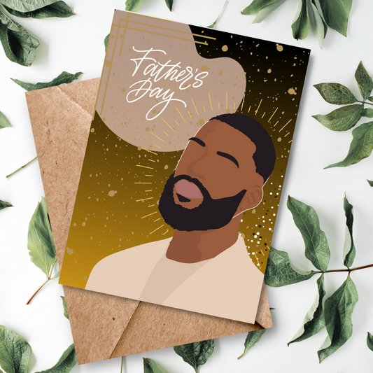 Black Man Father's Day Card