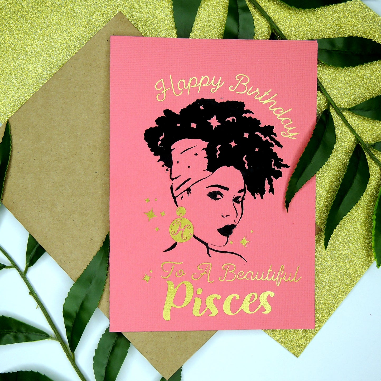 Beautiful Pisces Birthday Card