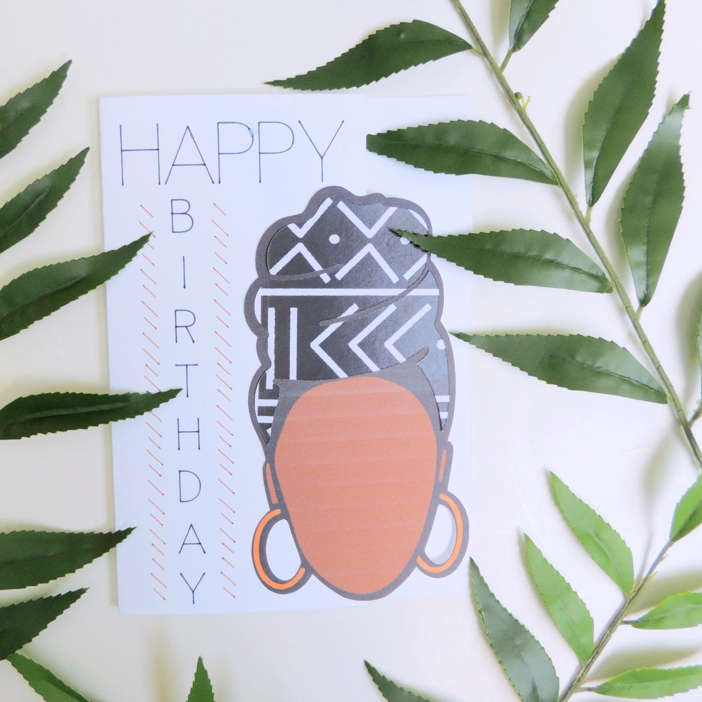 Headwrap Queen Birthday Greeting Card