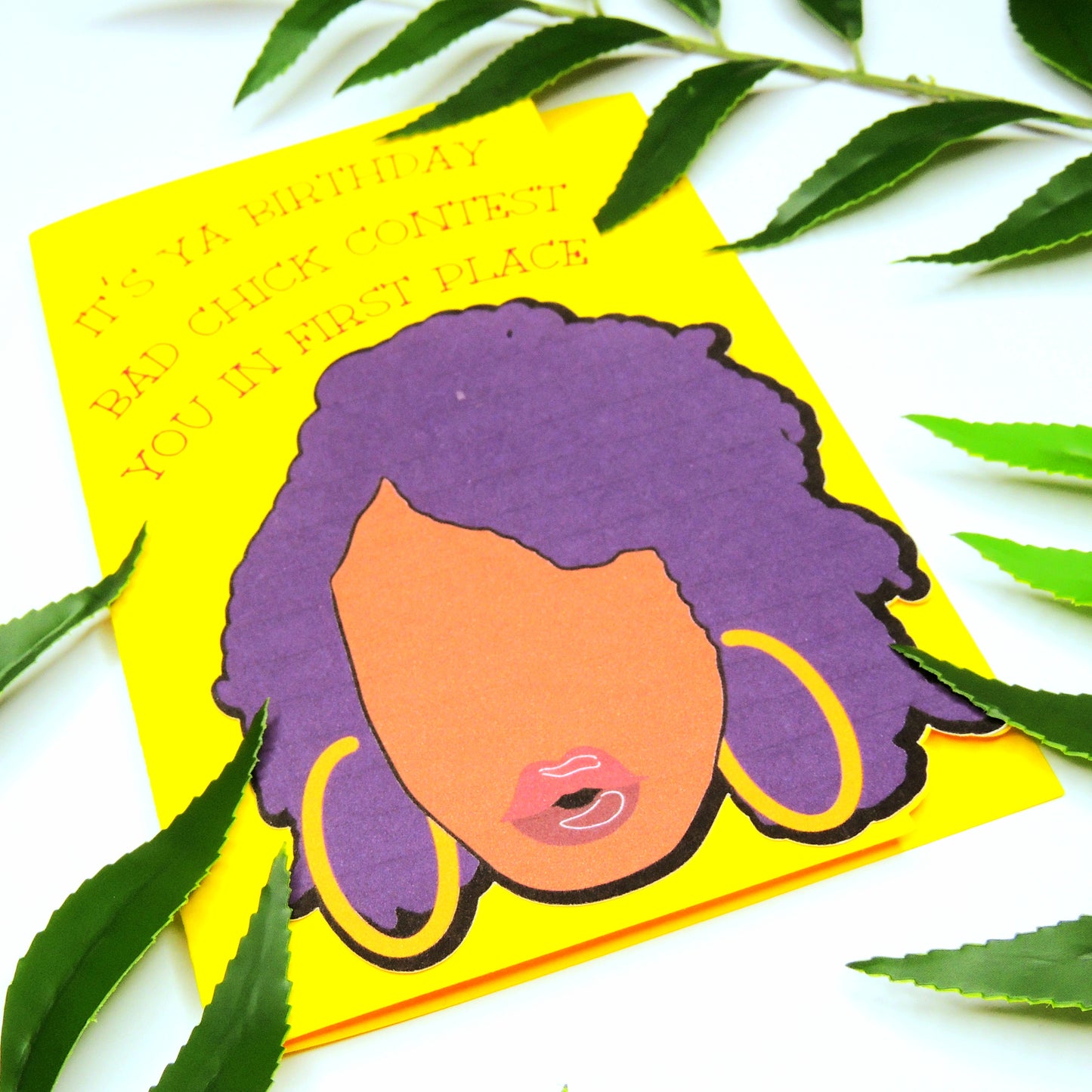 Bad Chick African American Birthday Card
