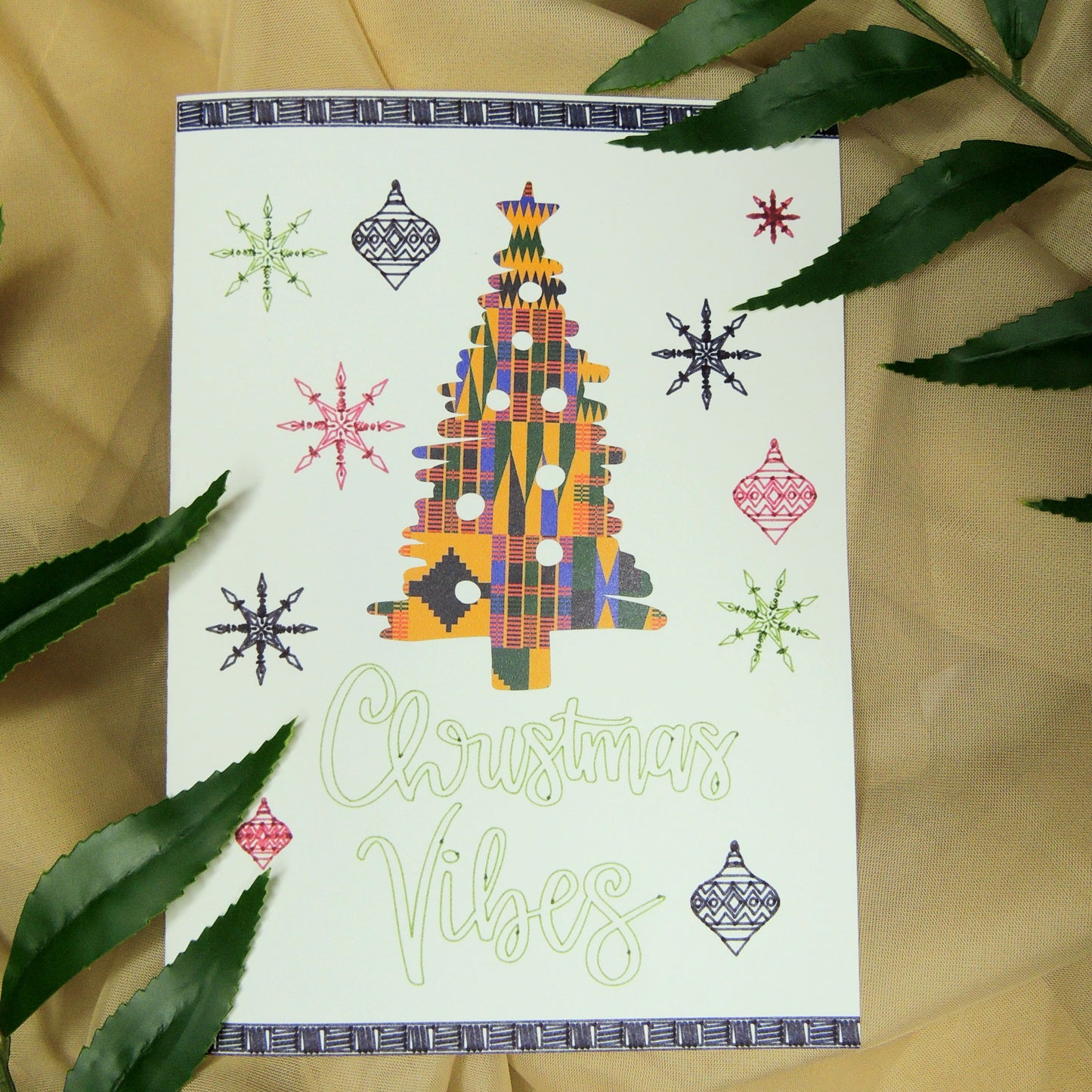 Kente Tree Christmas Card