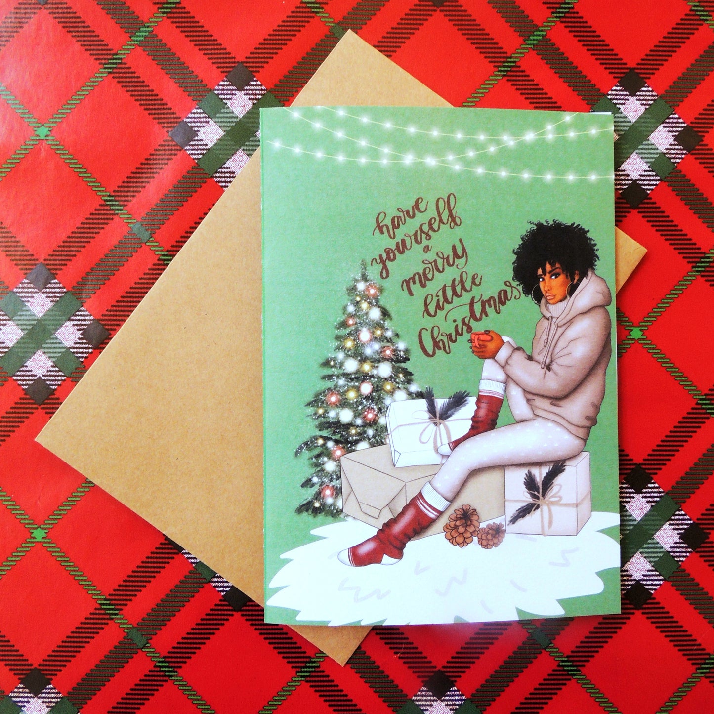 Black Woman Holiday Card
